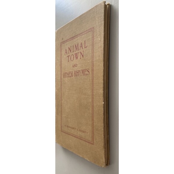 Animal Ttown and other Rhymes Margaret AFassite 1923 John Winston CO RARE Kids - Picture 5 of 16
